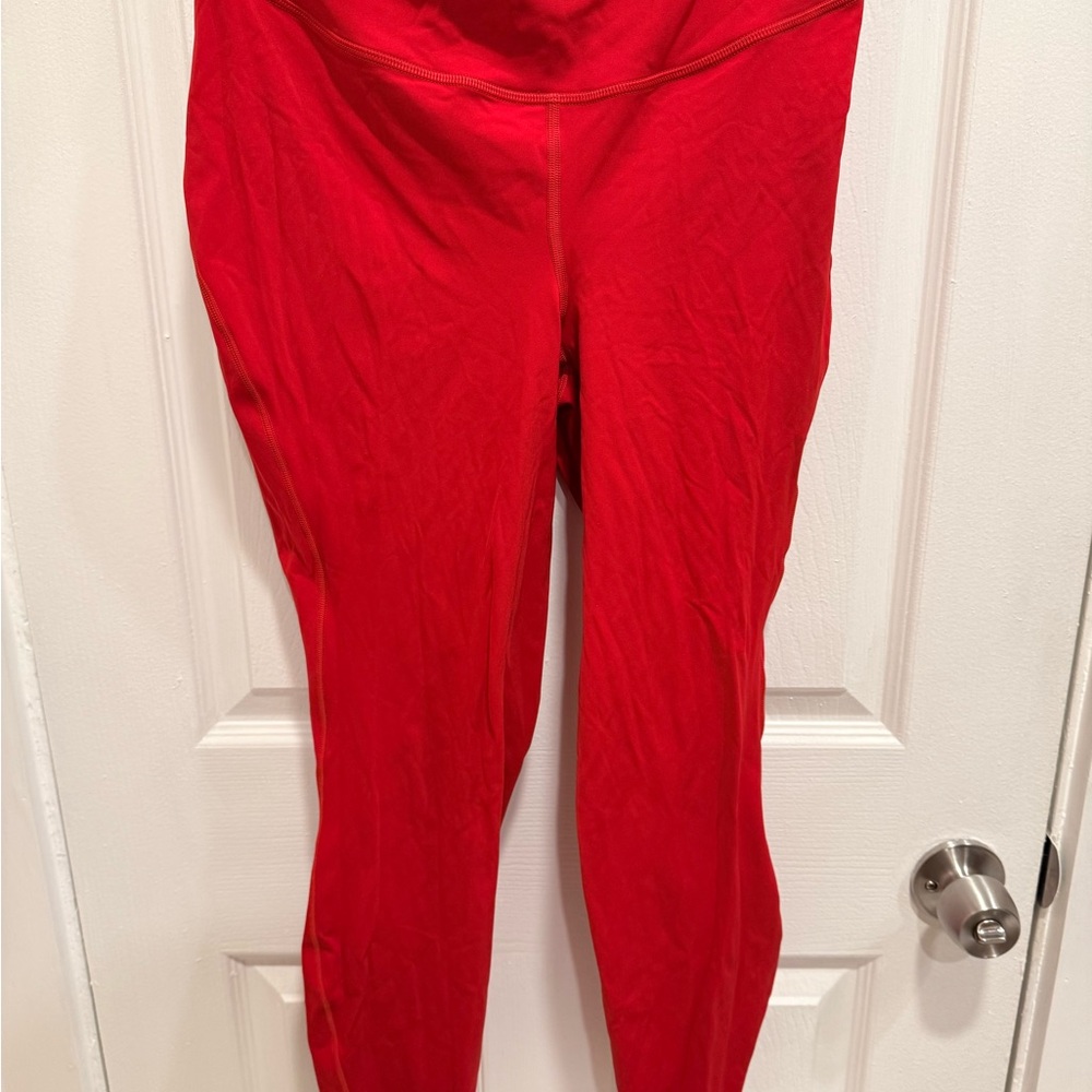 Lululemon high waist Red Leggings